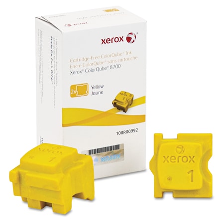 Xerox Ink Sticks, 4200 Page-Yield, Yellow, PK2 108R00992